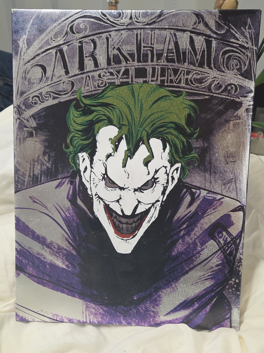 DC Comics Joker Art Print - Green, Purple, White